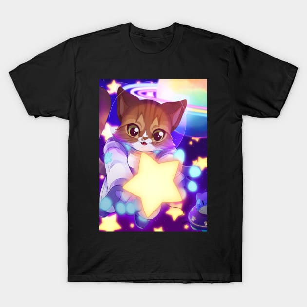 Space Cat T-Shirt by Kukupon